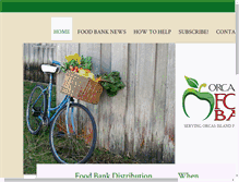 Tablet Screenshot of orcasislandfoodbank.org